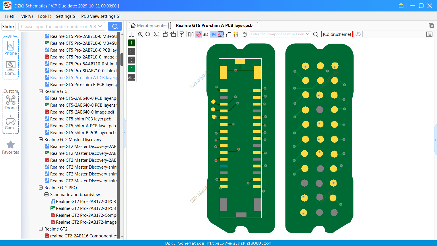 Realme GT5 Pro-shim A PCB Layer